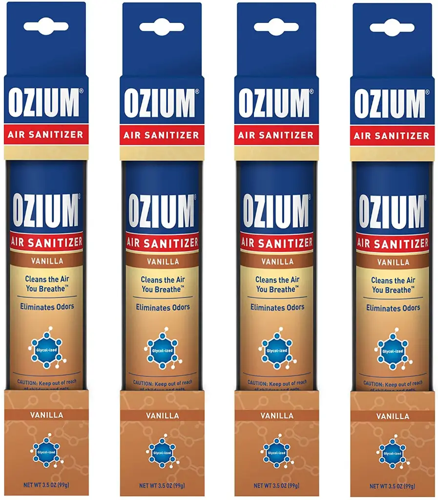 Ozium - Air Sanitizer - Vanilla - 3.5 OZ - 4 Pieces