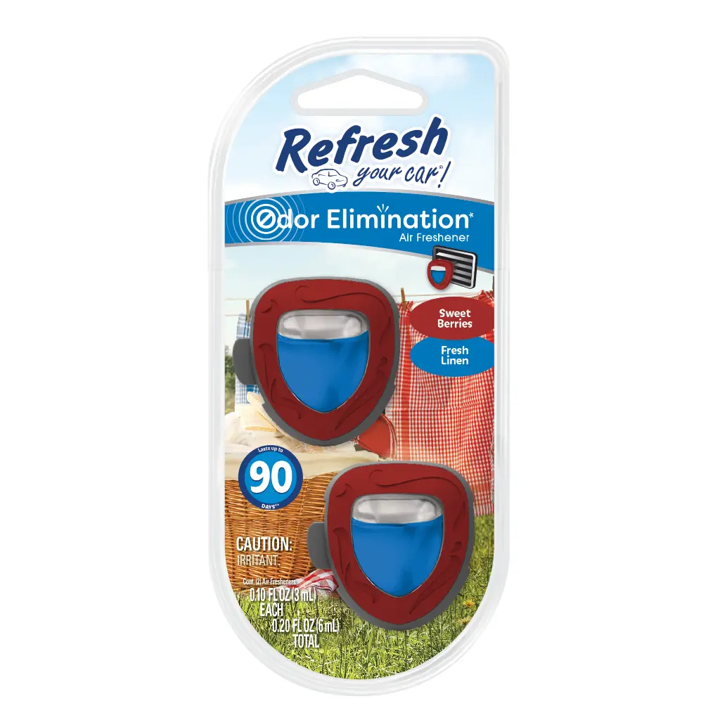 Refresh your car - Mini Diffuser - Sweet Berries - 2pk In Tray