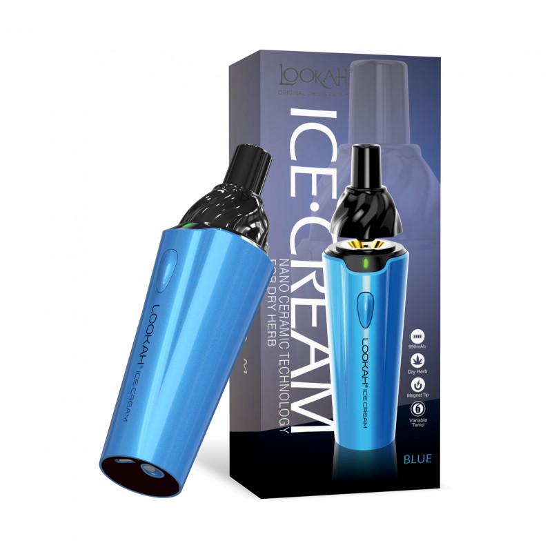 Lookah - Ice•Cream - Dry Herb Vaporizer - Blue