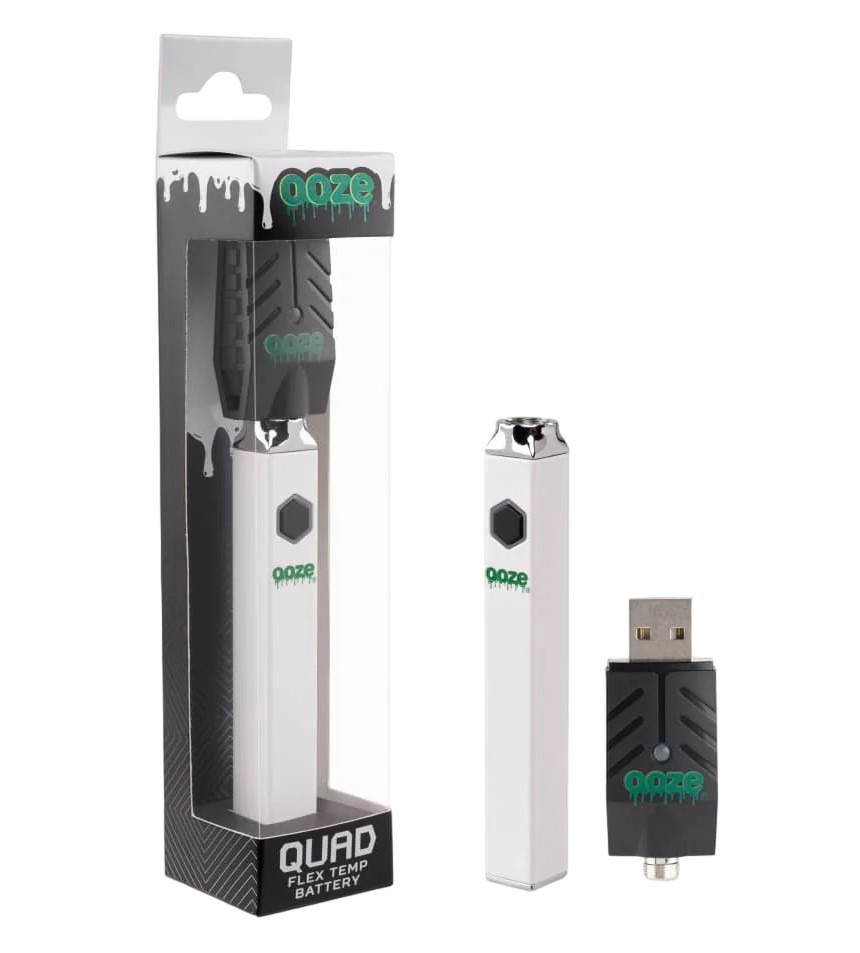 Ooze - Quad - Flex Temp Battery - Ghost White