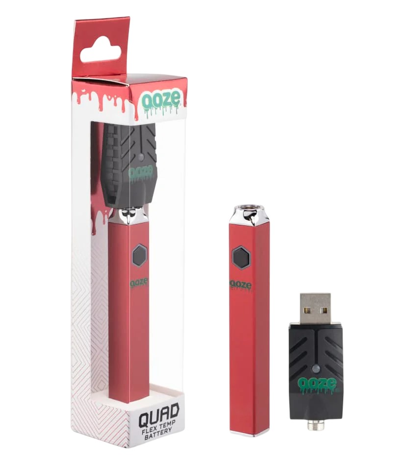 Ooze - Quad - Flex Temp Battery - Ruby Red