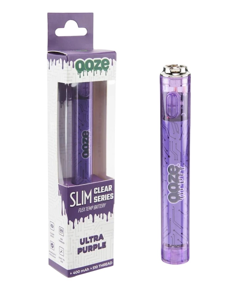 Ooze - Slim - Clear Series - Flex Temp Battery - Ultra Purple