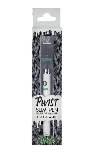 Ooze - Twist Slim Pen - 320 mAh Flex Temp Battery - Ghost White