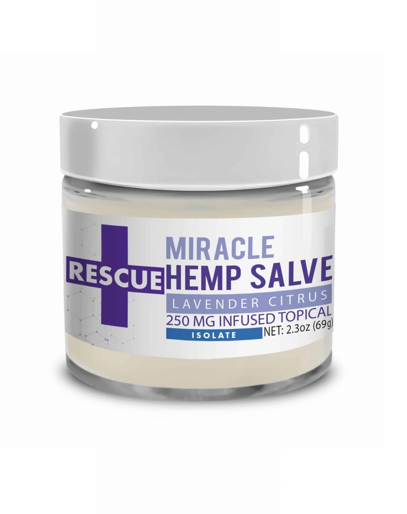 Rescue - Miracle CBD Salve - Lavender Citrus - 250mg Infused Topical