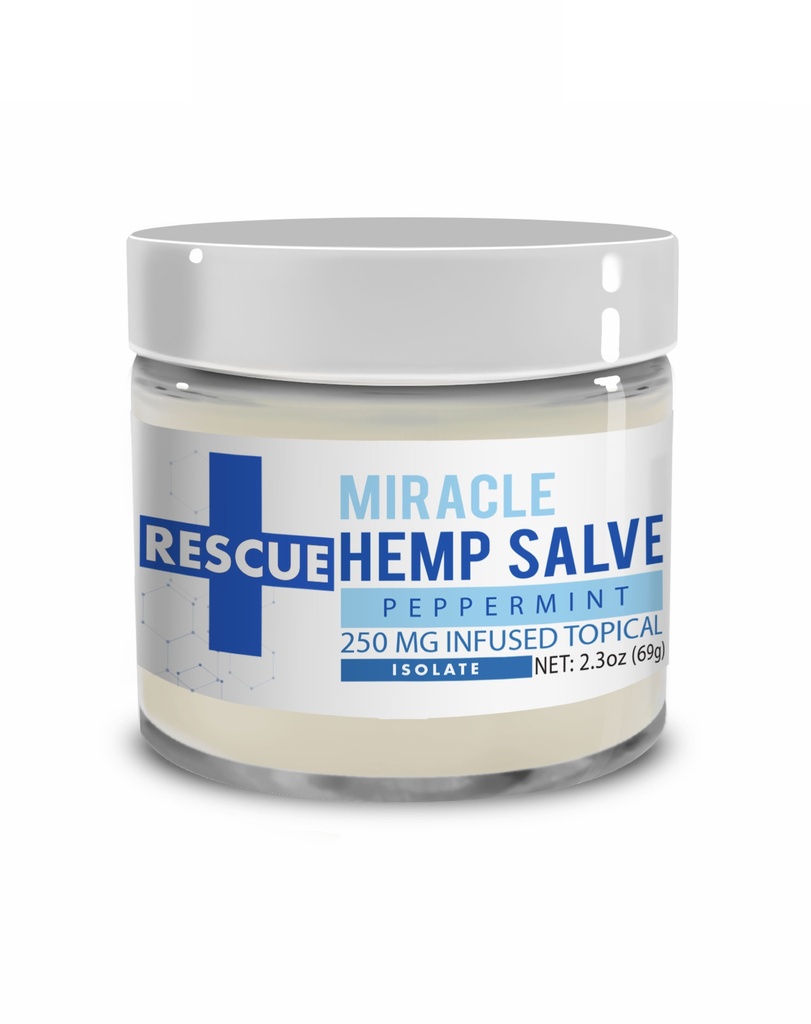 Rescue - Miracle CBD Salve - Peppermint - 250mg Infused Topical