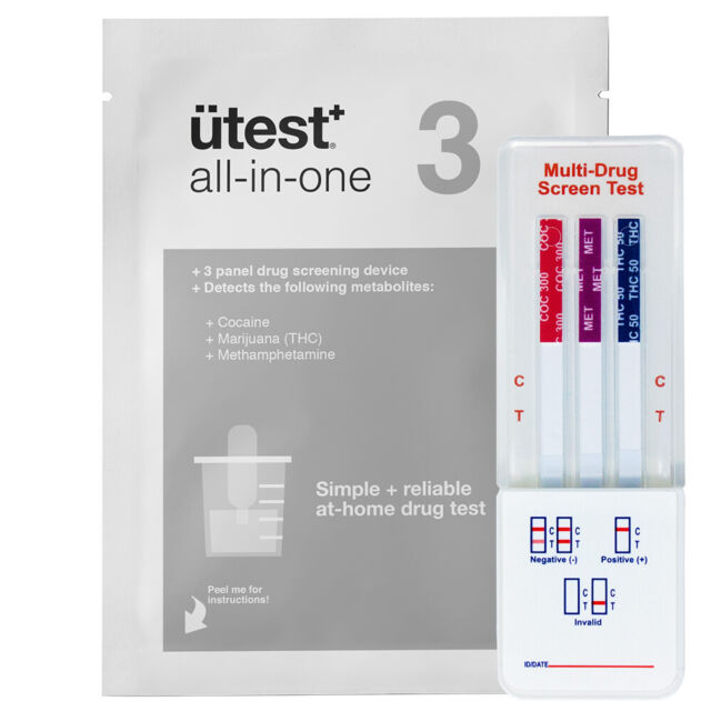 Utest - All-In-One - 3 Panel Drug Screening Device