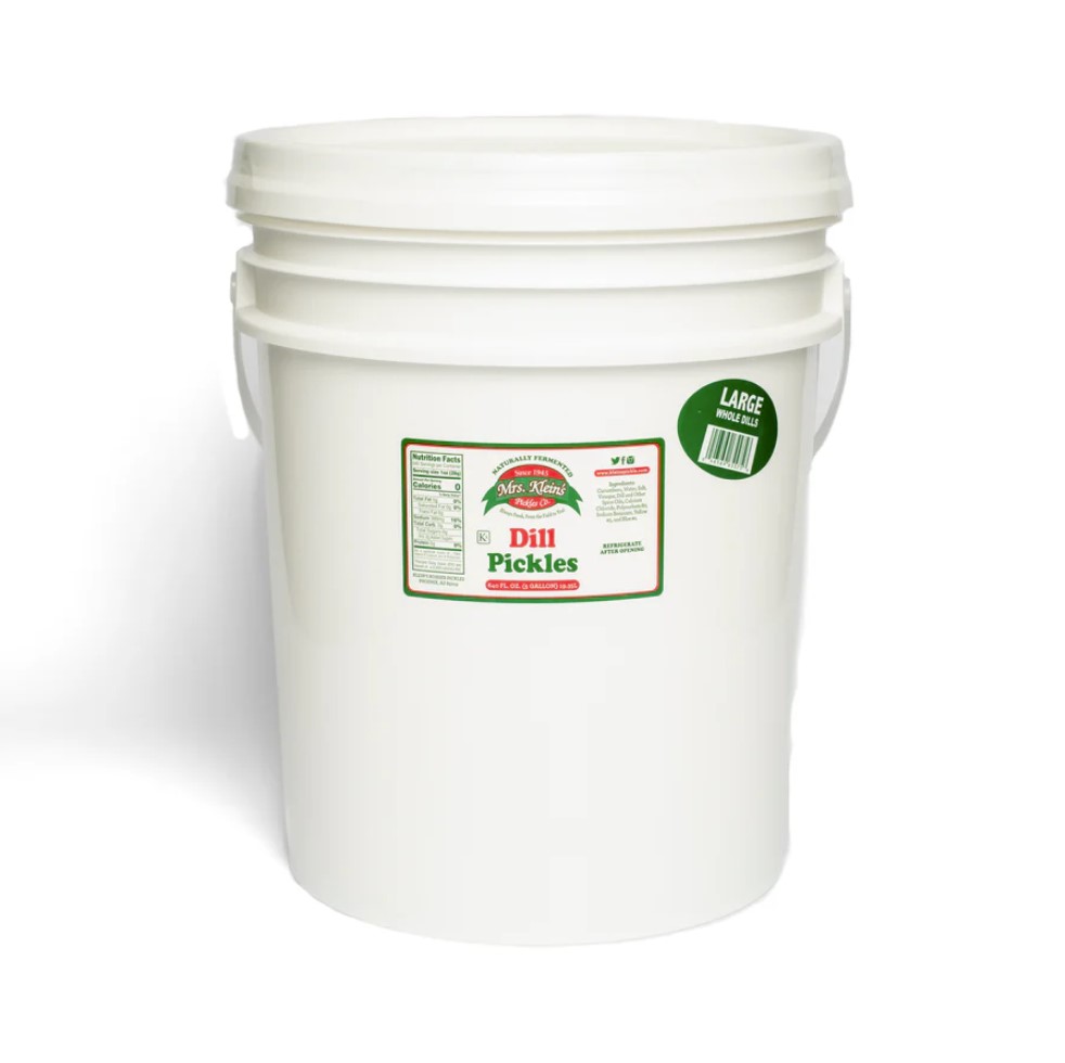 Mrs Klein's - Large Whole Dill Pickles - 5 Gallon