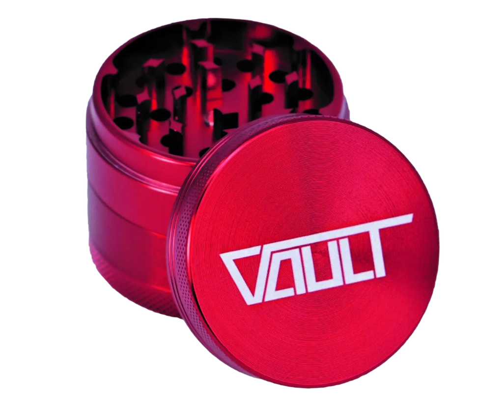 VAULT - 4pc Aluminum Grinder - 50mm - Red