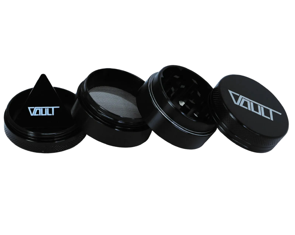 VAULT - 4pc Aluminum Grinder - 63mm - Black