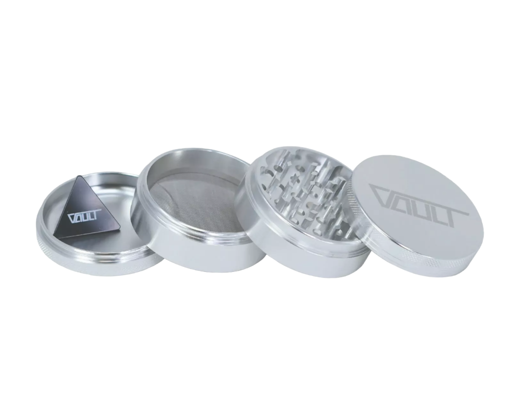 VAULT - 4pc Aluminum Grinder - 63mm - Silver