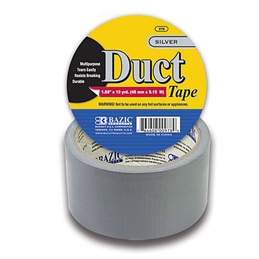 Bazic Products - Silver - Duct Tape - 1.88" x 10 yrd