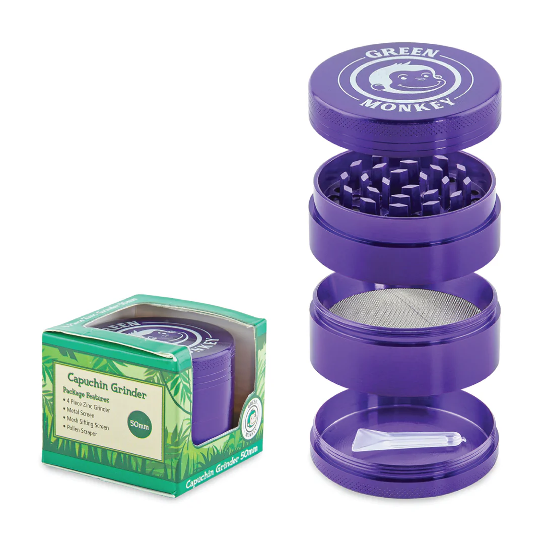 Green Monkey - Capuchin Grinder - Purple - 50mm/4 pc