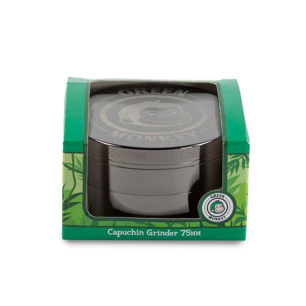 Green Monkey - Capuchin Grinder - Black - 75mm/4 pc