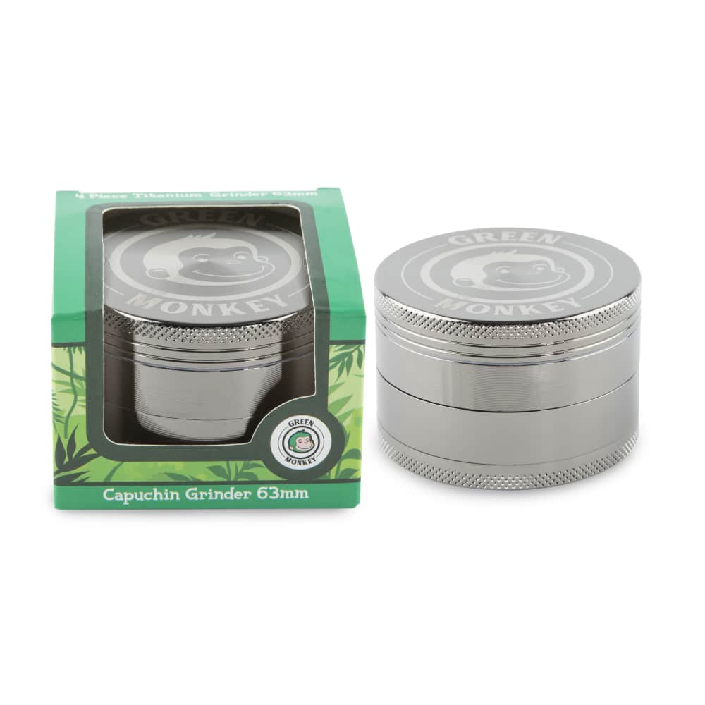 Green Monkey - Capuchin Grinder - Silver - 75mm/4 pc