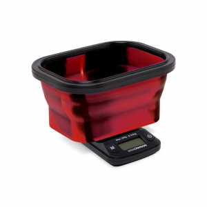 Truweigh - Mini Crimson Scale w/Silicone Bowl - 100g x 0.001g - Red/Black