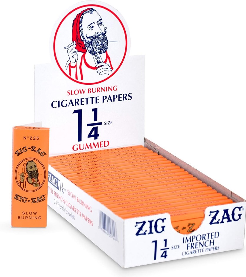 Zig-Zag -  Gummed - Slow Burning Cigarette Papers - 1¼ Size