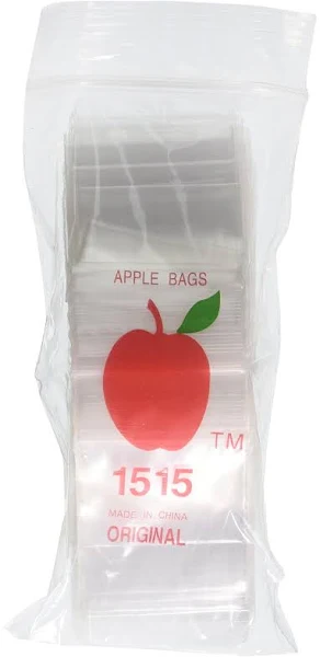 Apple Bags - Clear Baggies - 1515