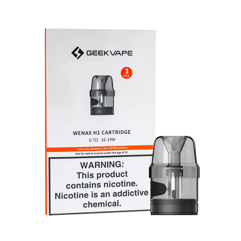 Geekvape - Wenax H1 Cartridge - 0.7Ω/16-19W - 3 PCS