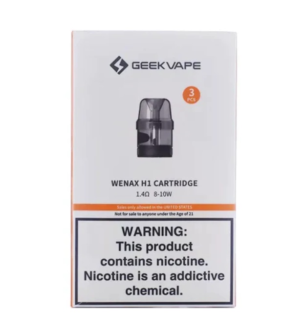 Geekvape - Wenax H1 Cartridge - 1.4Ω/8-10W - 3 PCS