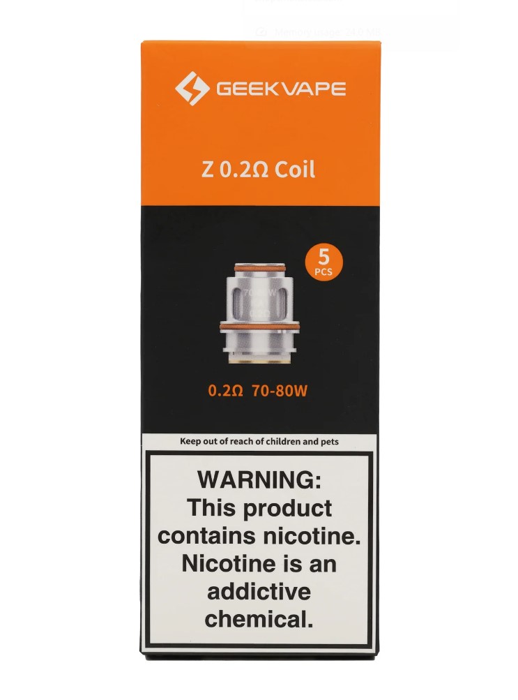 Geekvape - Z Series - Coil - 0.2Ω/70-80W - 5 PCS