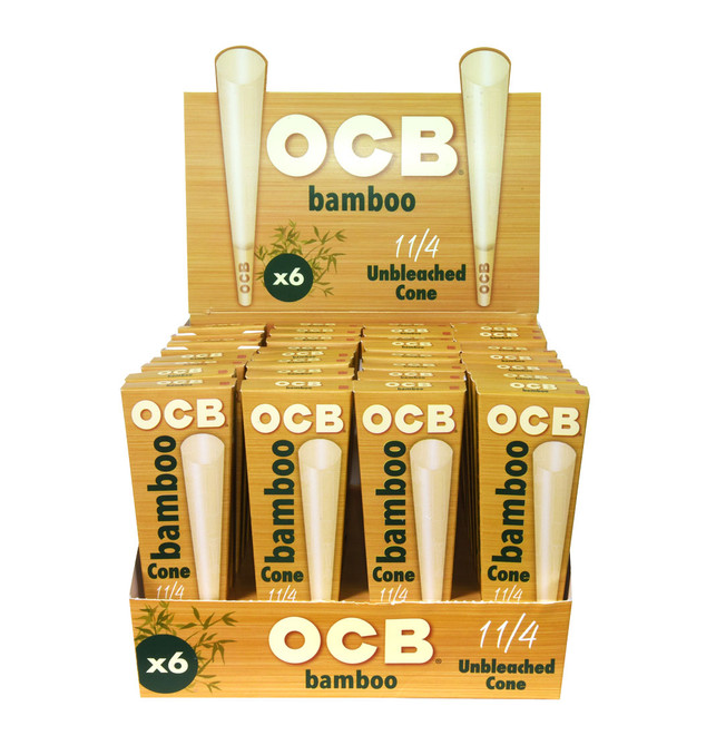 OCB - Bamboo - Unbleached Cone - 1¼ Size - 32 x 6