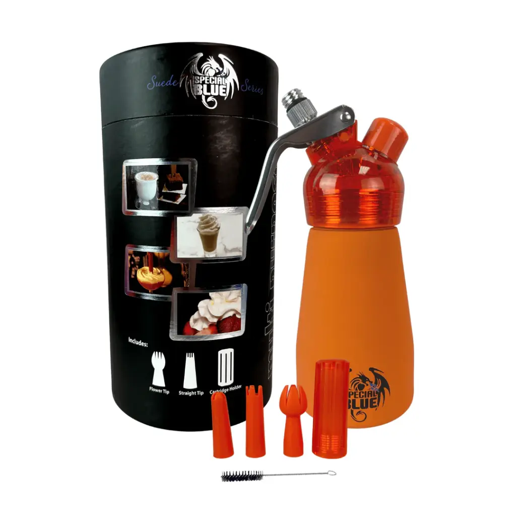 Special Blue - Suede Series - Orange 1/2 Liter Multi-Purpose Cream Dispenser