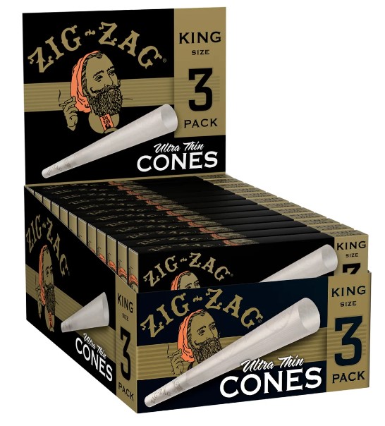 Zig-Zag - Ultra Thin Cones - King Size - 3 Pack