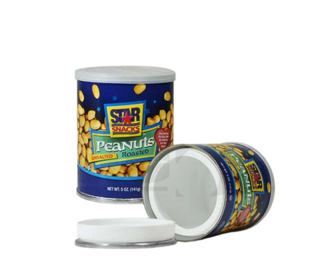 Star Snacks - Roasted & Salted Peanuts - Storage Can - 5 oz