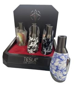 Tesla - Marble/Stone Design - Single Flame