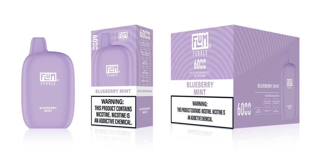 Flum - Pebble - 6000 - Blueberry Mint