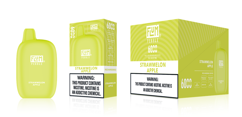 Flum - Pebble - 6000 - Strawmelon Apple