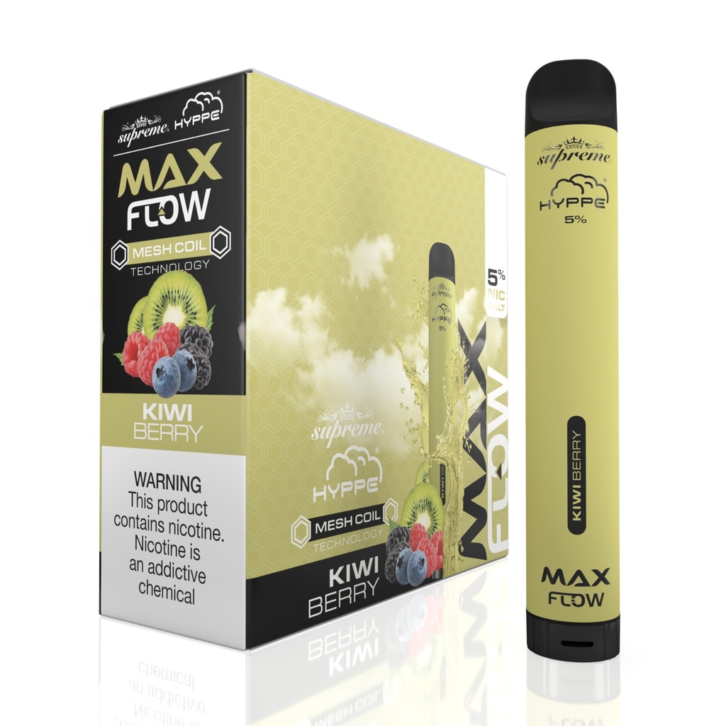 Hyppe Max Flow - 2000 Puffs - Kiwi Berry