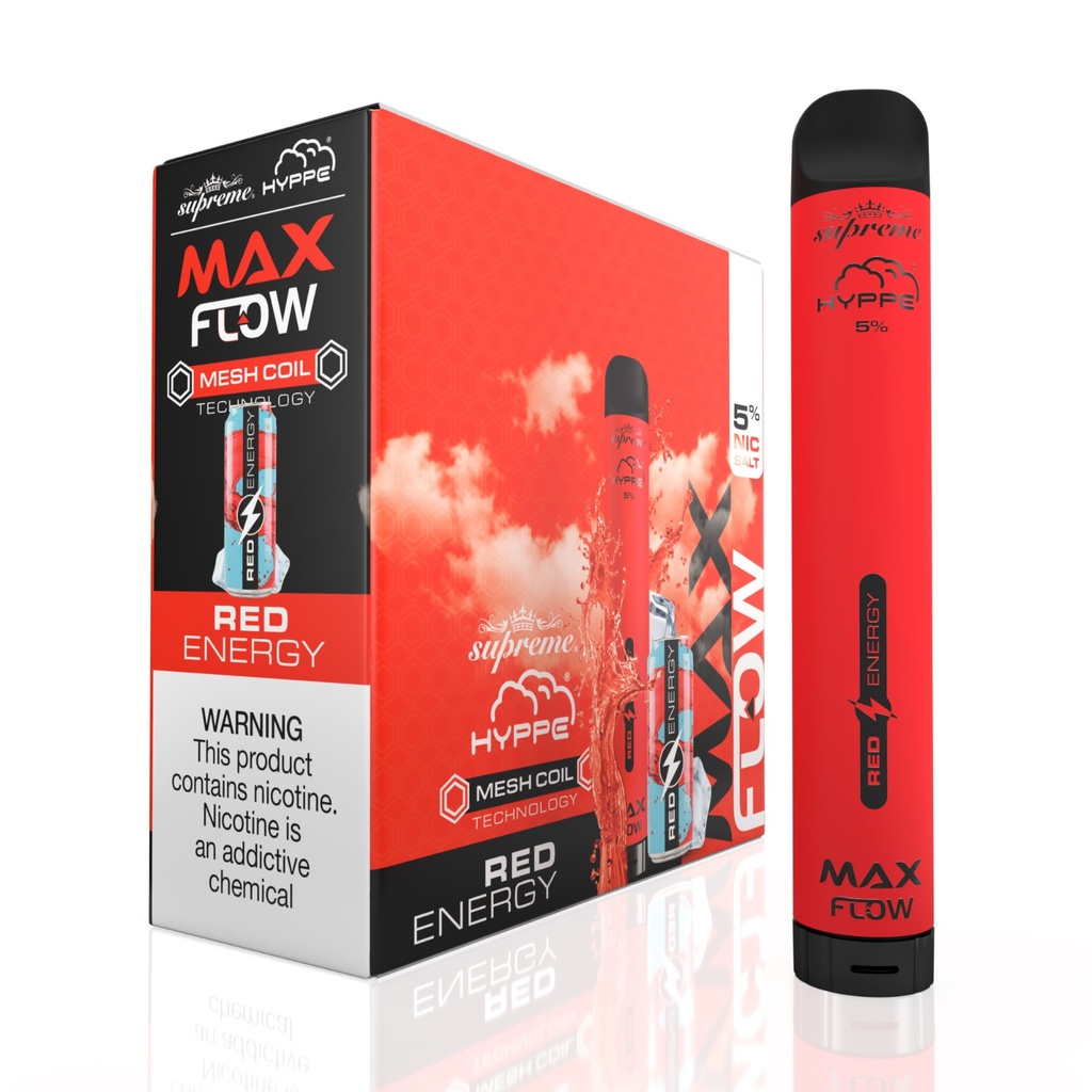 Hyppe Max Flow - 2000 Puffs - Red Energy