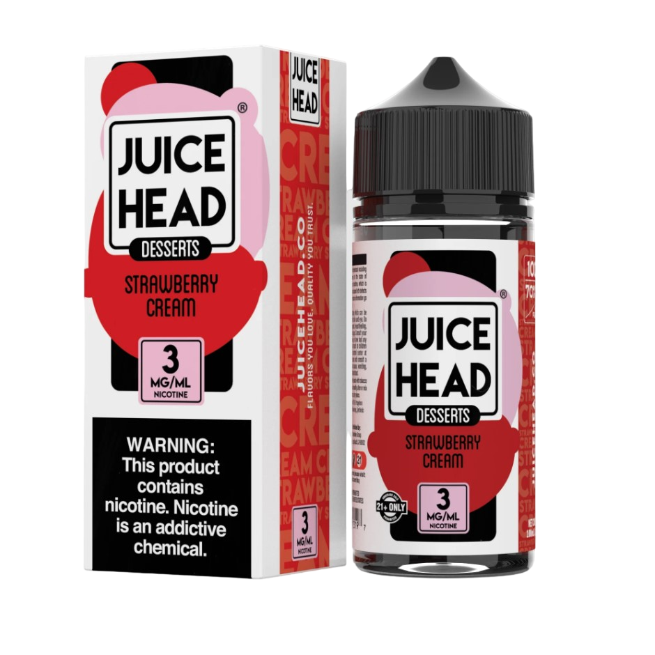 Juice Head - Desserts - Strawberry Cream - 3mg/100ml