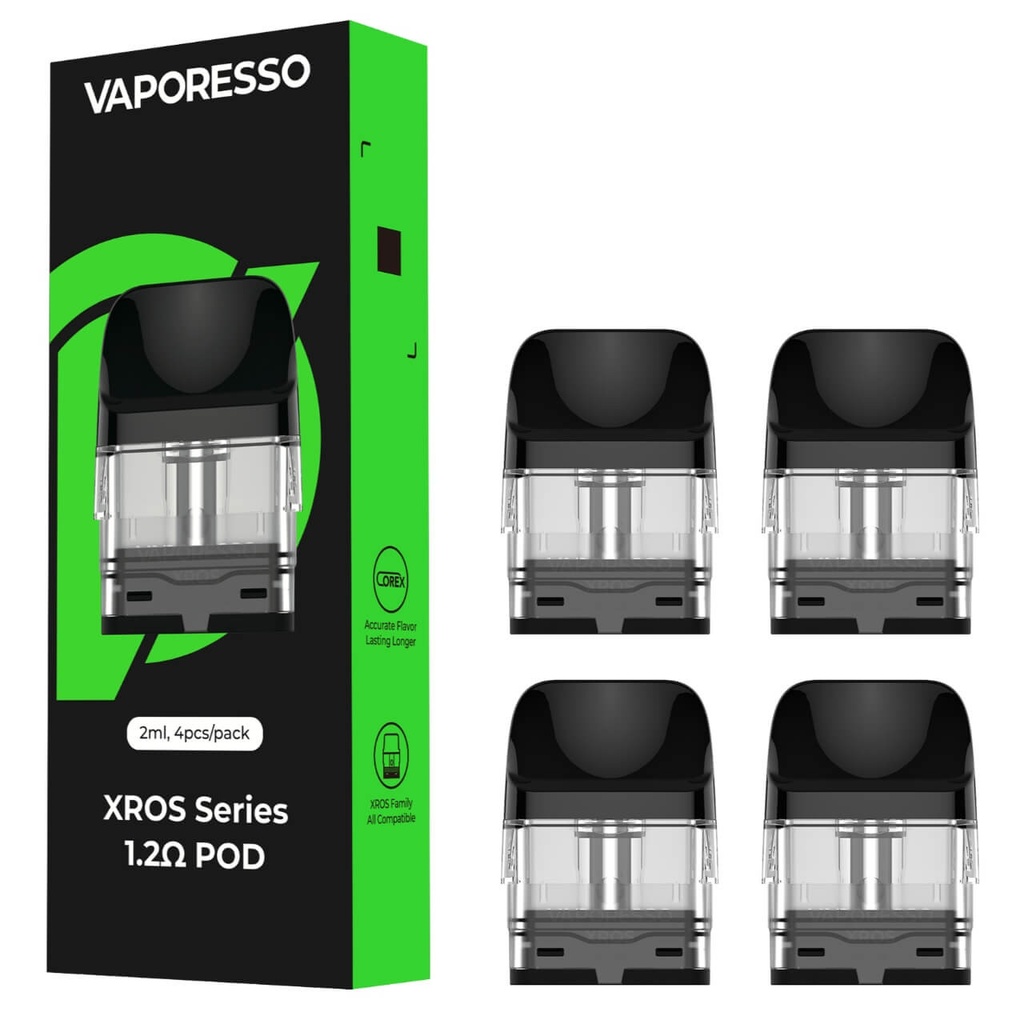 Vaporesso - XROS Series - 1.2Ω Pod (2ml, 4pcs)