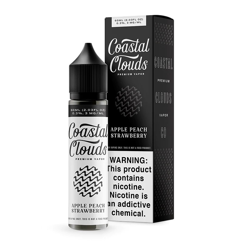 Coastal Clouds - Apple Peach Strawberry - 60ml/3mg