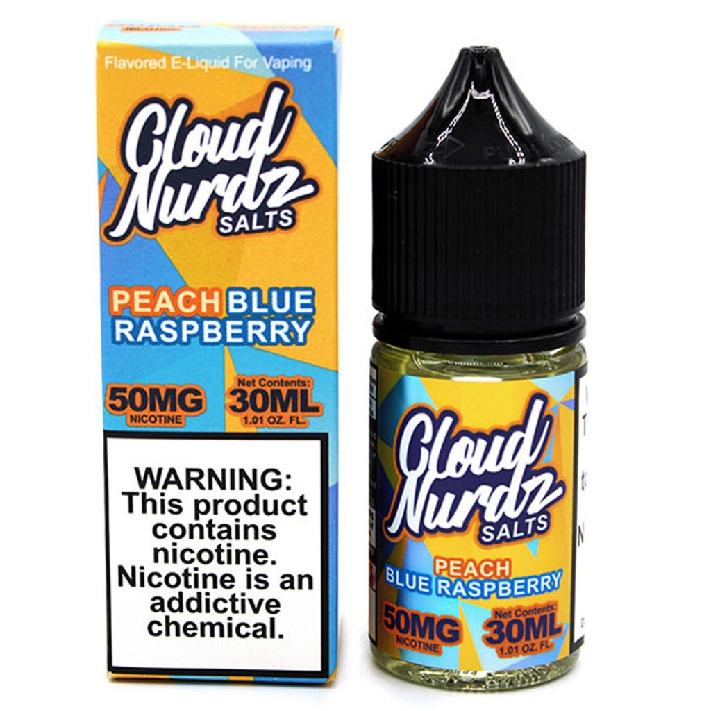 Cloud Nurdz - Blue Raspberry Peach - 50mg/30ml