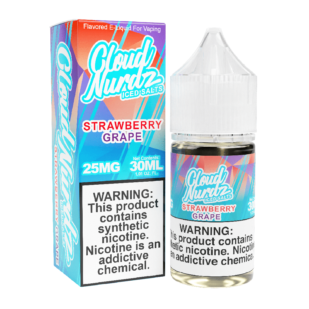 Cloud Nurdz - Iced Salts - Iced Strawberry Grape - 50mg/30ml