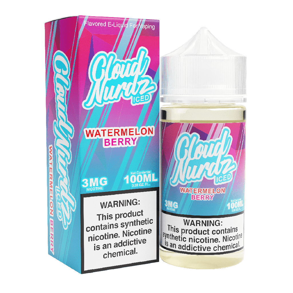 Cloud Nurdz - Iced Salts - Iced Watermelon Berry - 0mg/100ml