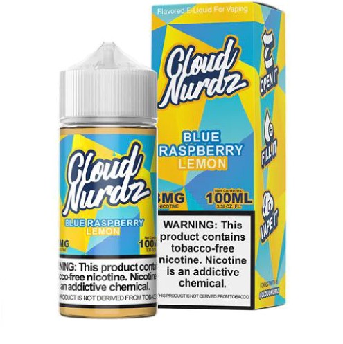 Cloud Nurdz - Blue Raspberry Lemon - 0mg/100ml