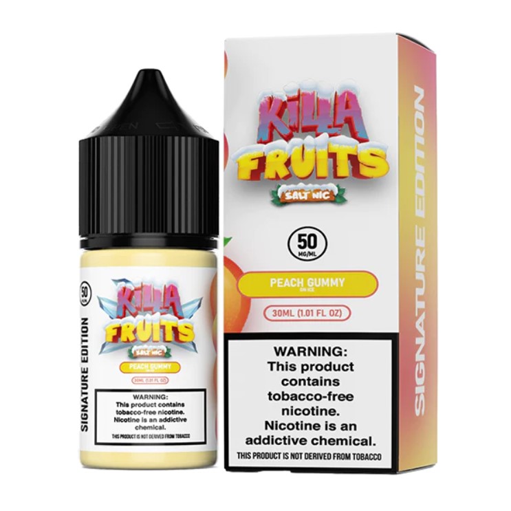 Killa Fruits - Salt - Signature Edition - Peach Gummy on Ice - 30mg/30ml