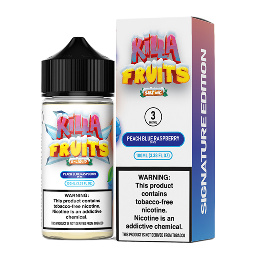 Killa Fruits - E-Liquid - Signature Edition - Peach Blue Raspberry on Ice - 3mg/100ml