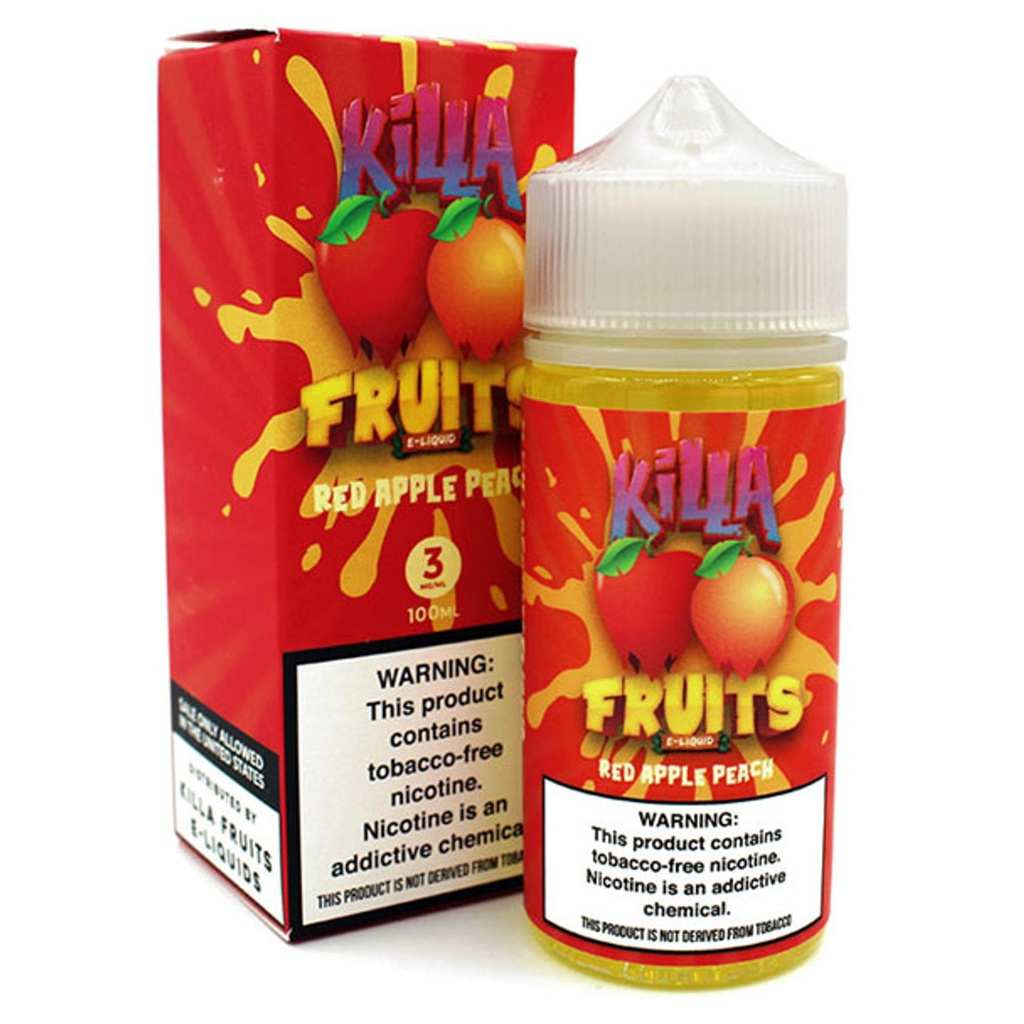 Killa Fruits - E-Liquid - Red Apple Peach - 3mg/100ml