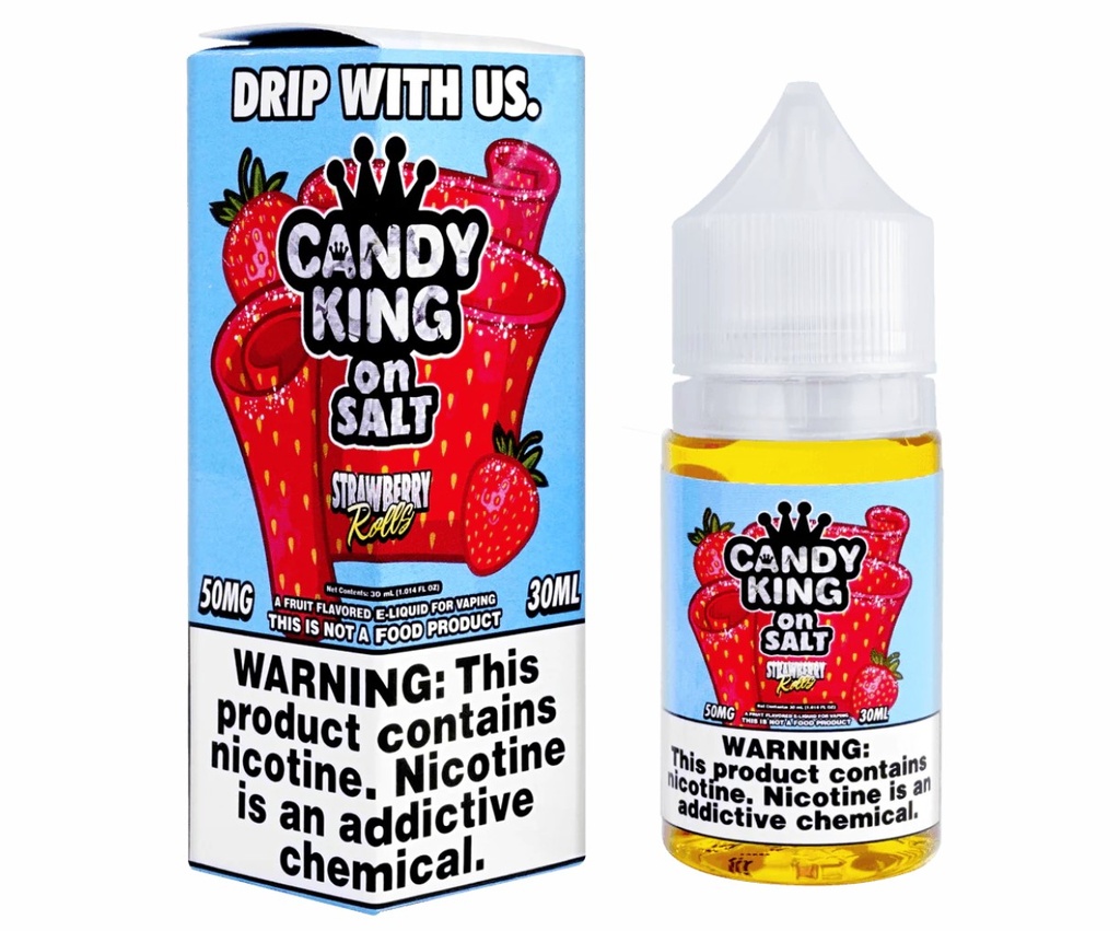 Candy King on Salt - Strawberry Rolls - 50mg/30ml