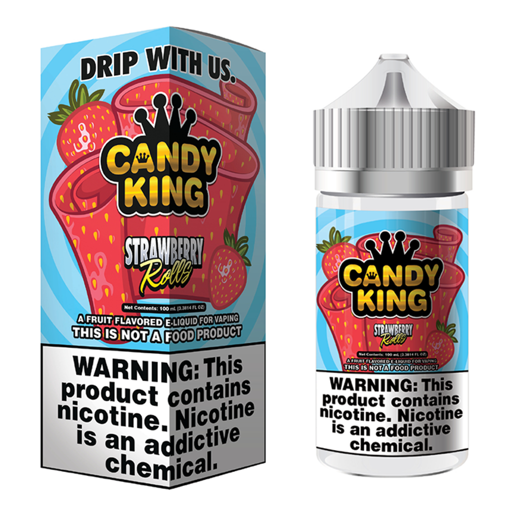 Candy King - E-Liquid - Strawberry Rolls - 3mg/100ml