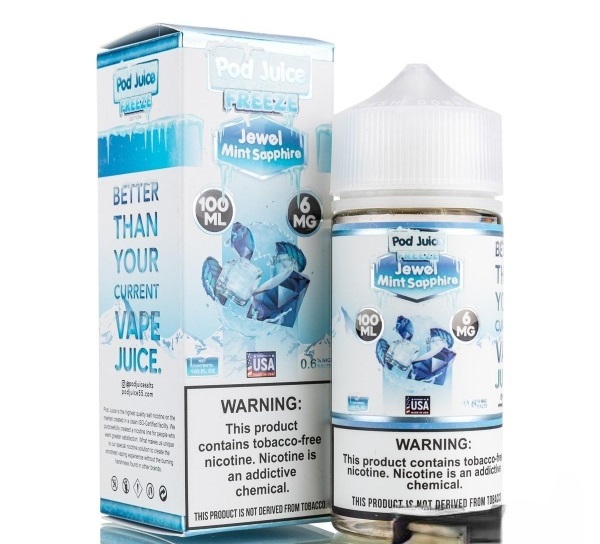 Pod Juice - Freeze - Jewel Mint Sapphire - 6mg/100ml