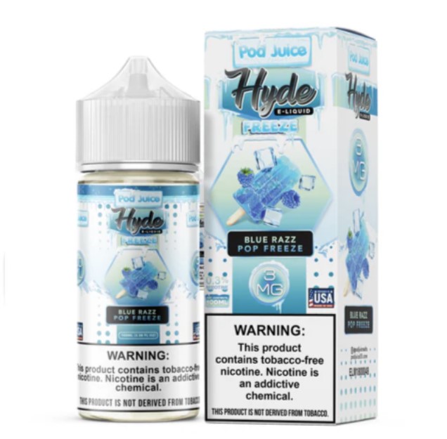 Pod Juice x Hyde - Blue Razz Pop Freeze - 3mg/100ml