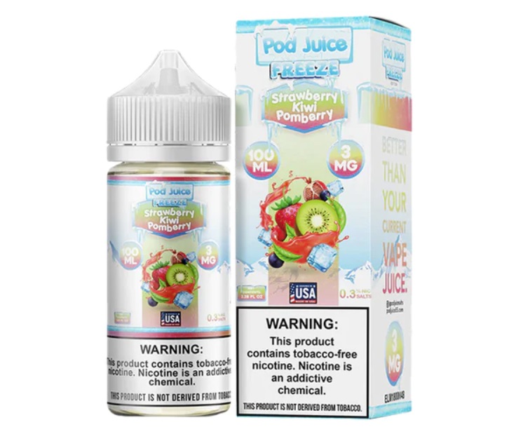 Pod Juice - Freeze - Strawberry Kiwi Pomberry - 6mg/100ml