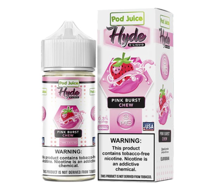 Pod Juice x Hyde - Pink Burst Chew - 0mg/100m