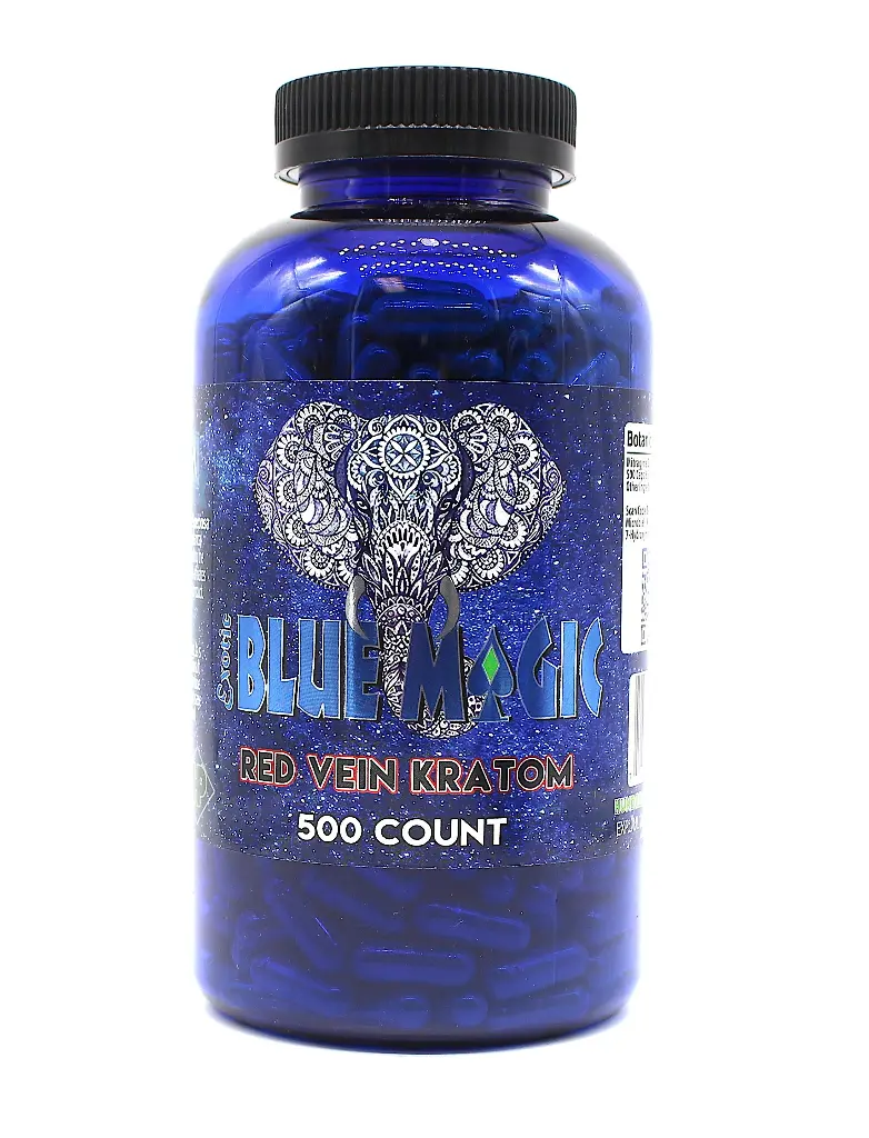 Blue Magic Kratom - Red Vein - 500 Count